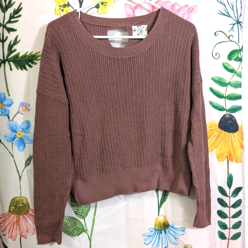 Hippie Rose cropped sweater